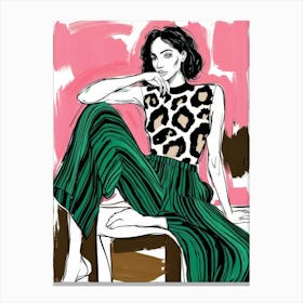 Fashion Illustration 4 Canvas Print