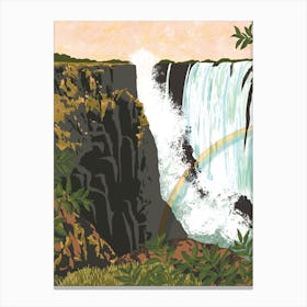 Victoria Falls Zimbabwe Art Print Canvas Print