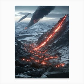 Lava Eruption Canvas Print