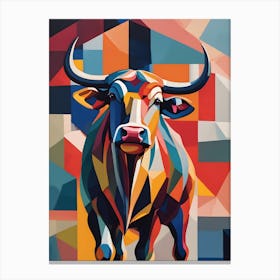 Absract Bull Canvas Print