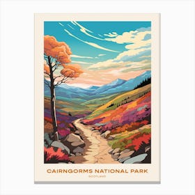 Cairngorms National Park Scotland 3 Hike Poster Canvas Print