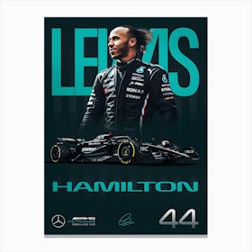 Lewis Hamilton 2024 Mercedes Amg Canvas Print