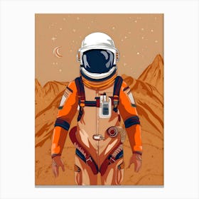 Astronaut In Space 5 Canvas Print