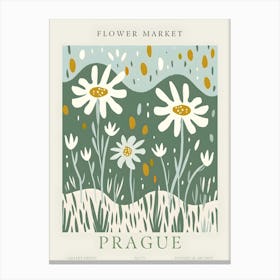 Flower Market Prague Canvas Print