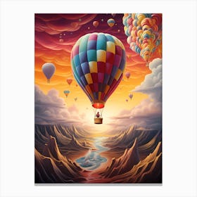 Air balloon Surreal Art 1 Canvas Print