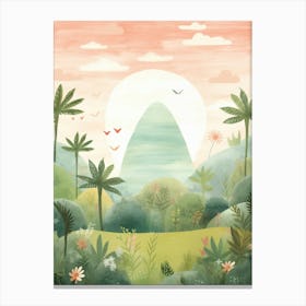 Cute Dinosaurs 1 Canvas Print