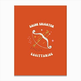 Shining Brighter Sagittarius Canvas Print