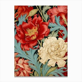 Wallpaper Peonies 1 Canvas Print