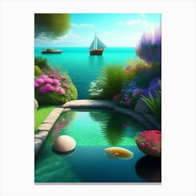 Garden By The Sea Canvas Print
