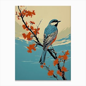 Bird On A Branch 1 Canvas Print