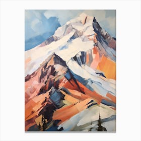 Mount Hayes Usa 1 Mountain Painting Canvas Print