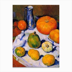 Hubbard Squash 3 Cezanne Style vegetable Canvas Print