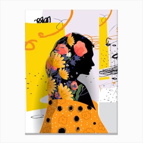 Colorful Portrait Of A Woman Canvas Print