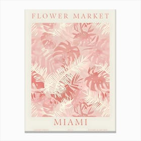 Flower Market Miami Canvas Print