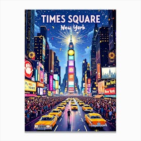 Times Square New York 3 Canvas Print