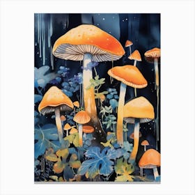 Mushroom Watercolour 8 Canvas Print