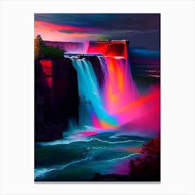 Niagara Falls, United States And Canada Nat Viga Style Canvas Print