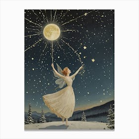 Fairy In The Snow no1 Canvas Print