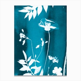 Blue Summer Flowers Canvas Print