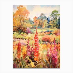 Autumn Gardens Painting Birmingham Botanical Gardens 1 Canvas Print