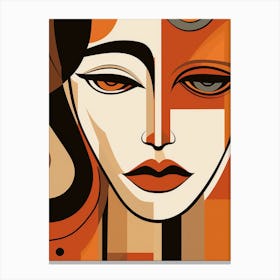 Face Of A Woman Canvas Print