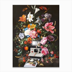 Floral Instant Photo Canvas Print