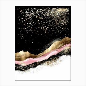 Gold And Black Canvas Print 55 Canvas Print