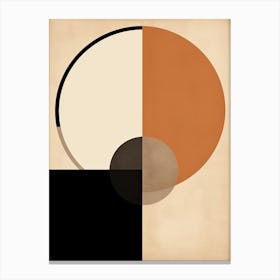 Halle Harmony, Geometric Bauhaus Canvas Print