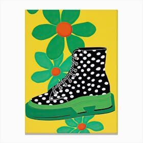 The Sneaker Garden Affair: Petals in Every Step Canvas Print