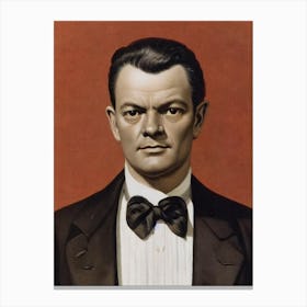 Joseph Cotten Illustration Movies Canvas Print