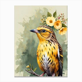 Bird On A Branch 8 Canvas Print