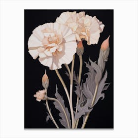 Flower Illustration Carnation Dianthus 7 Canvas Print