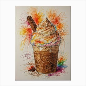 Ice Cream Sundae 5 Canvas Print