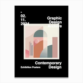 Graphic Design Archive Poster 20 Canvas Print