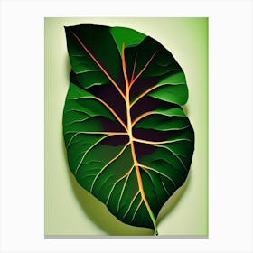 Sweet Potato Leaf Vibrant Inspired Canvas Print