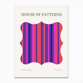 Stripes Pattern Poster 1 Canvas Print