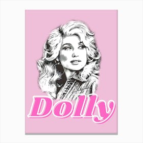 Dolly For Fans Of Country Music Canvas Print