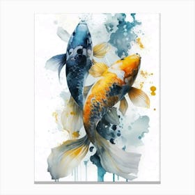 Koi Fish Painting Canvas Print