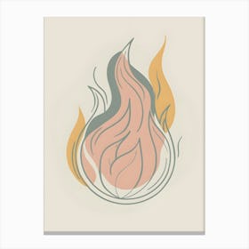 Flames Of Fire 1 Canvas Print