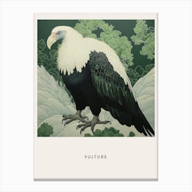 Ohara Koson Inspired Bird Painting Vulture 3 Poster Canvas Print