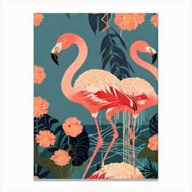 Flamingos 1 Canvas Print