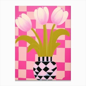 Tulips Flower Vase 4 Canvas Print