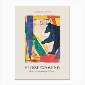 Bear 1 Matisse Inspired Exposition Animals Poster Canvas Print