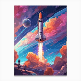 Space Explore Canvas Print