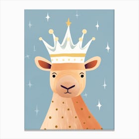 Little Camel 2 Wearing A Crown Canvas Print