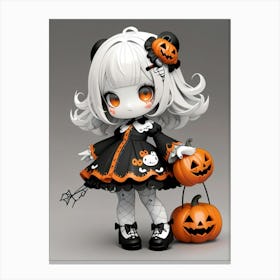 Hello Kitty Halloween Doll Canvas Print