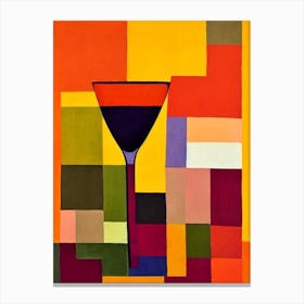 Corvina Paul Klee Inspired Abstract Cocktail Poster Canvas Print