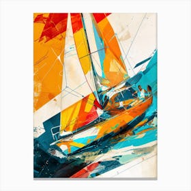 Sailboat Painting 2 sport Canvas Print