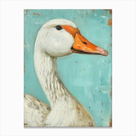 White Goose Canvas Print