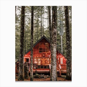 Woodland Cabin Canvas Print